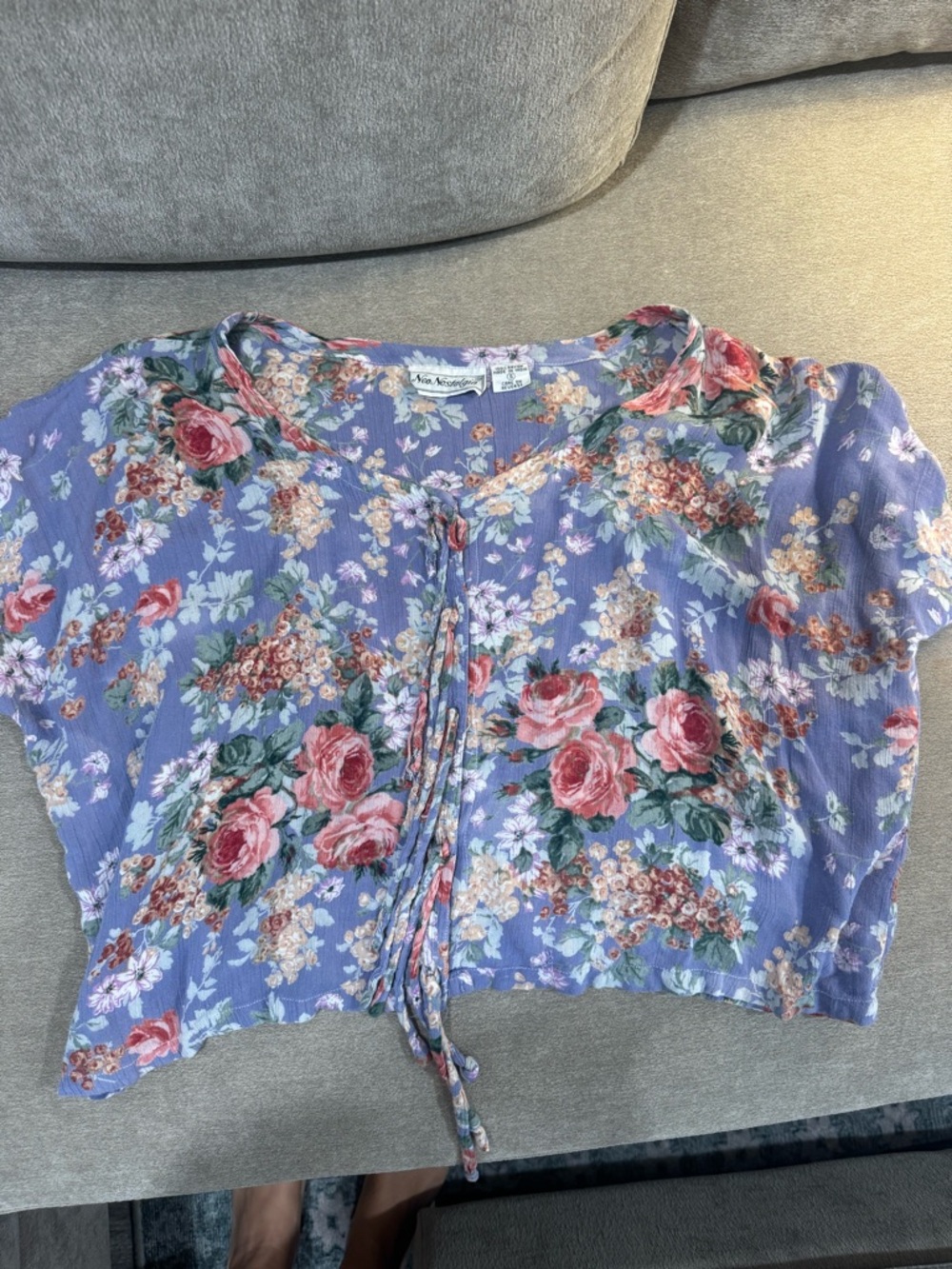 Flowy boho Lavender Floral top